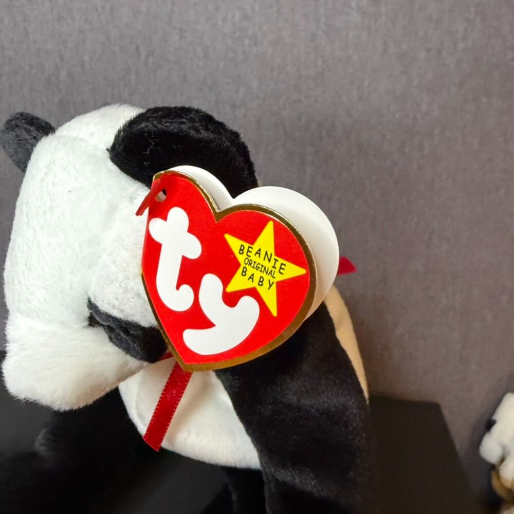 Ty Beanie Baby Fortune Panda Bear Plush 1998 w/ Hang Tag Retired Vintage - Picture 7 of 16
